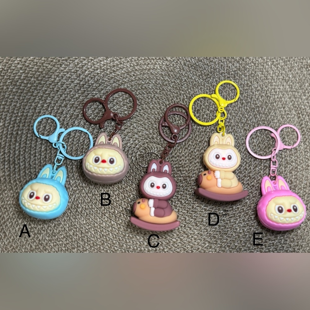 Cute Labubu Keychain Set